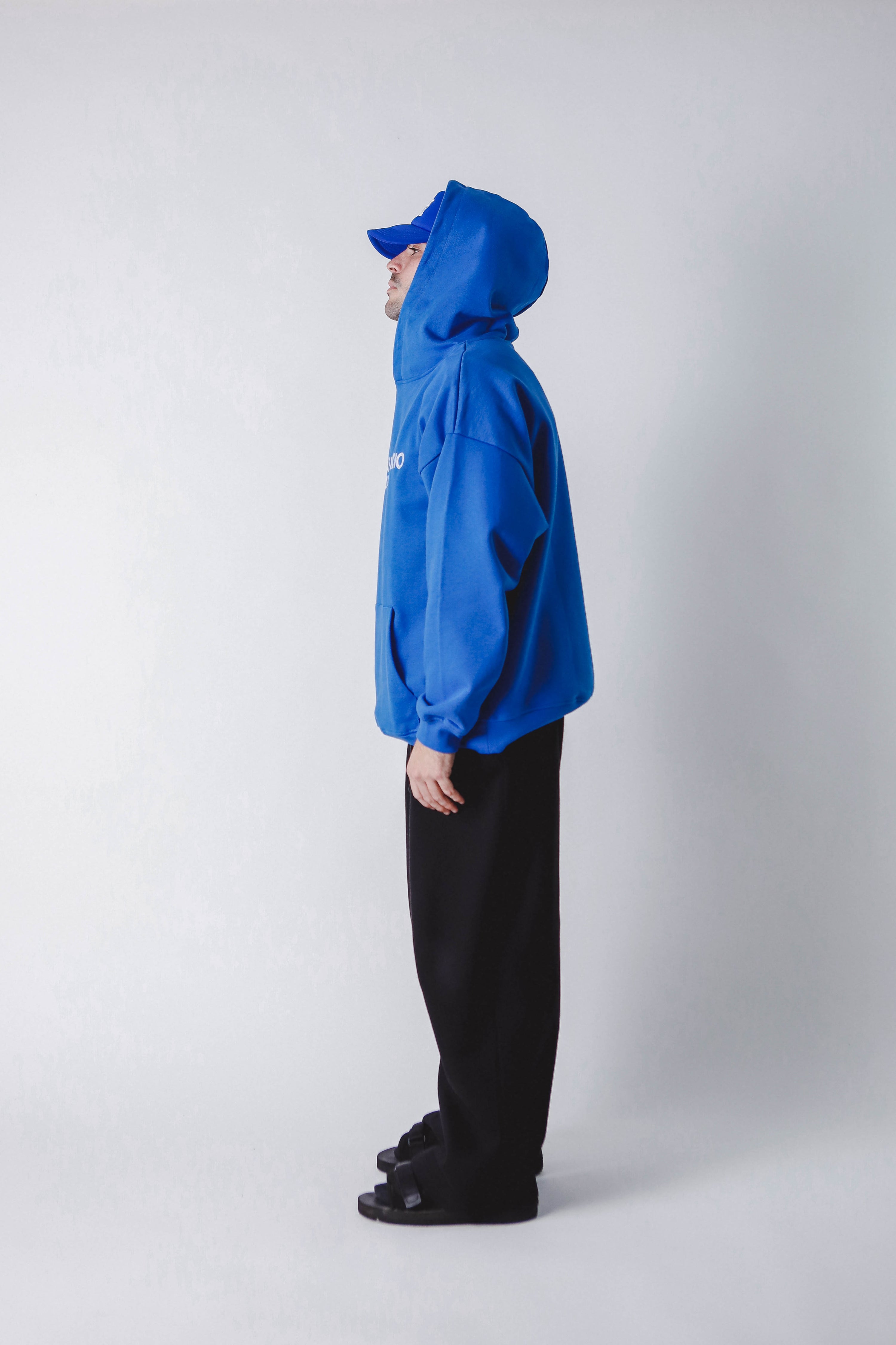 "A-TEMPORAL" ROYAL BLUE HOODIE