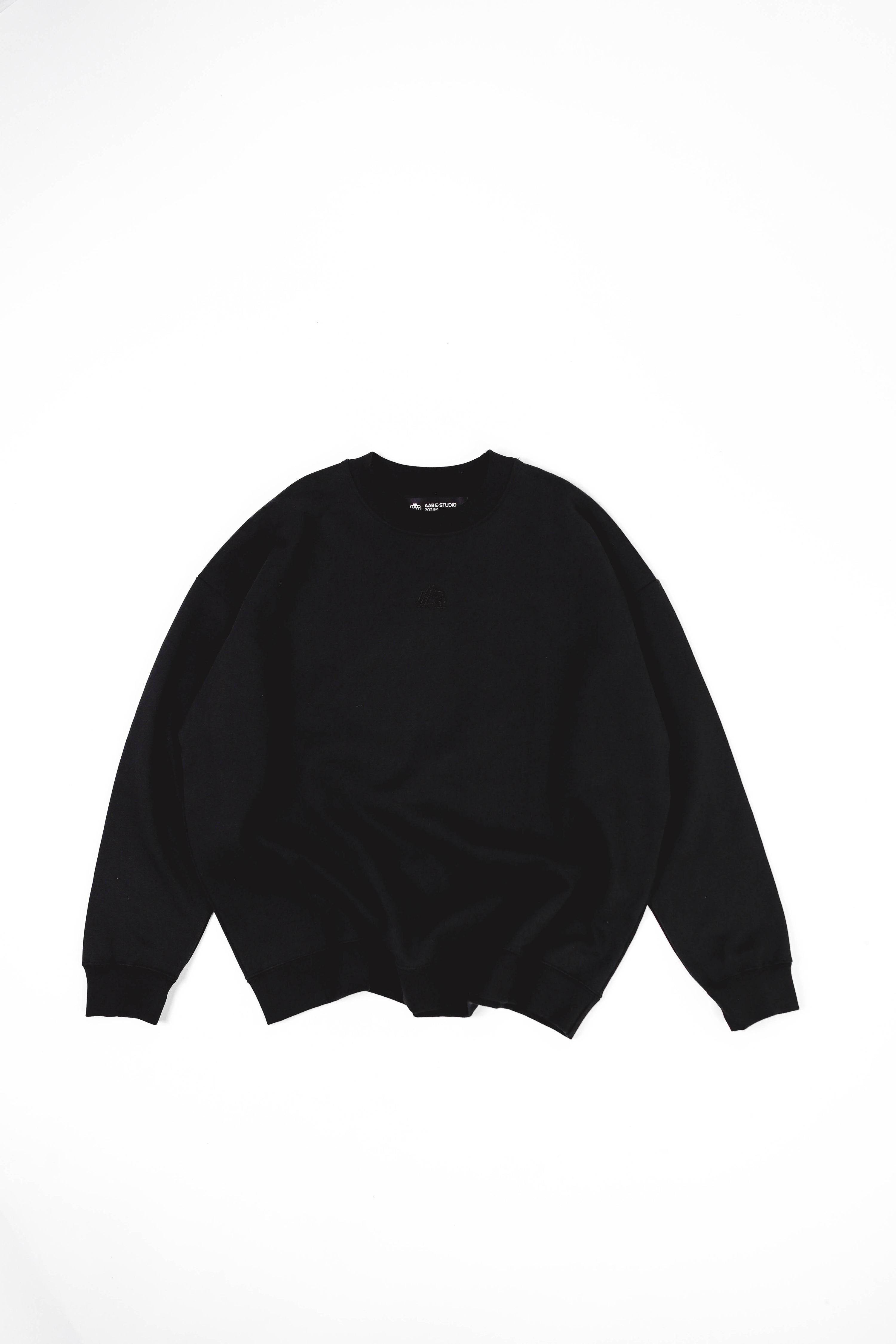 "A-TEMPORAL" BLACK CREWNECK