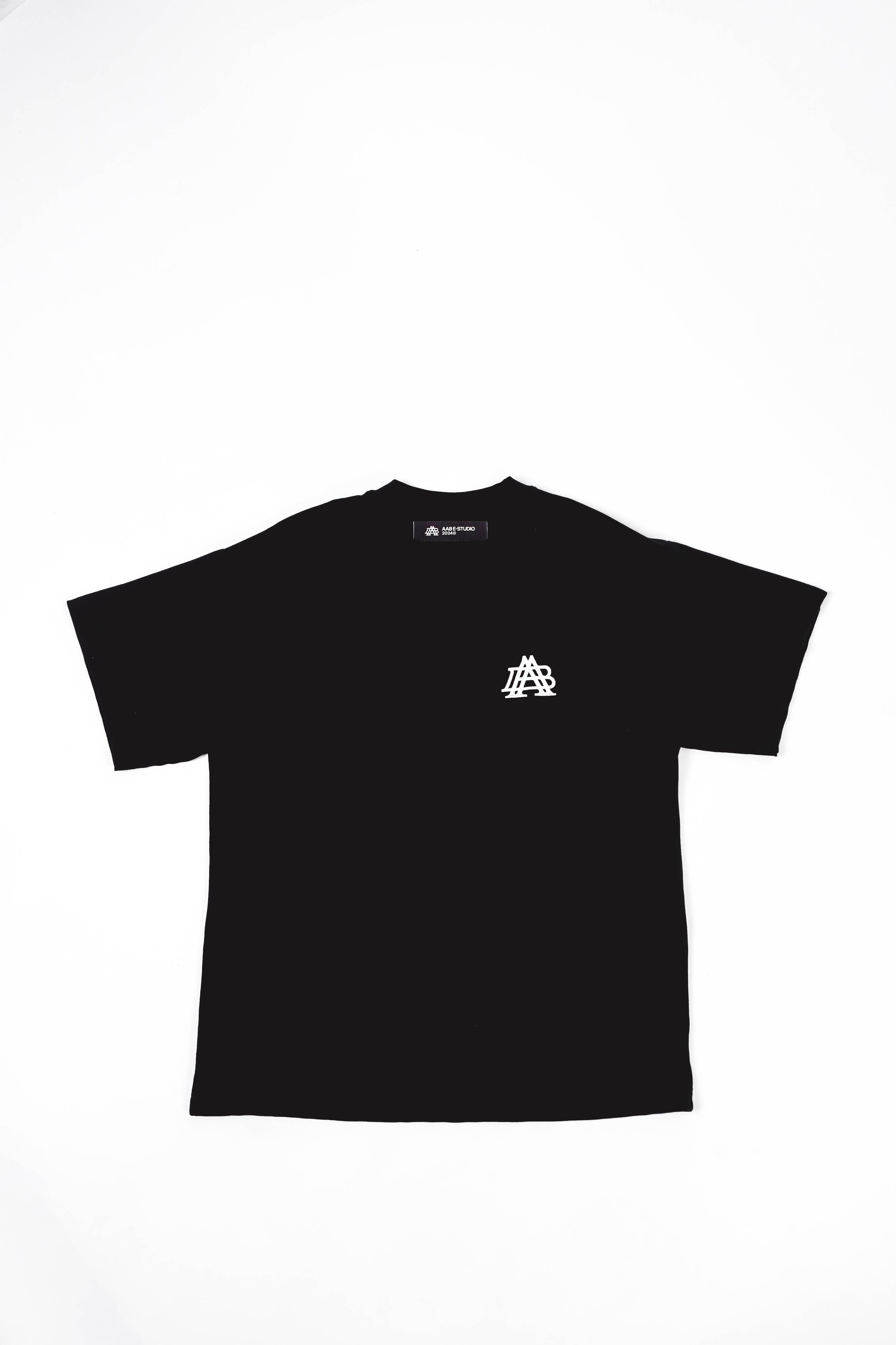 "A-TEMPORAL" BLACK T-SHIRT