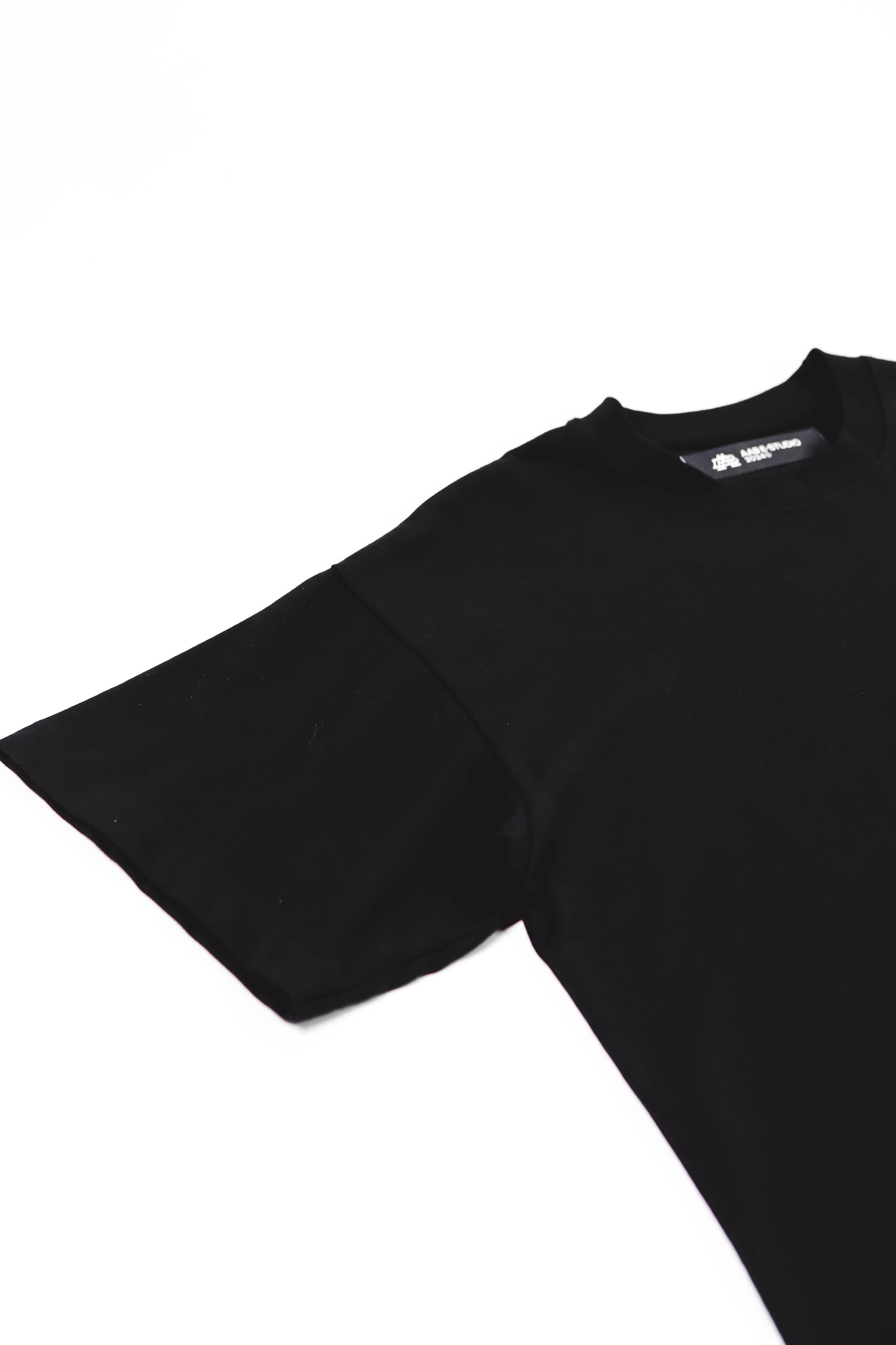 "A-TEMPORAL" BLACK T-SHIRT