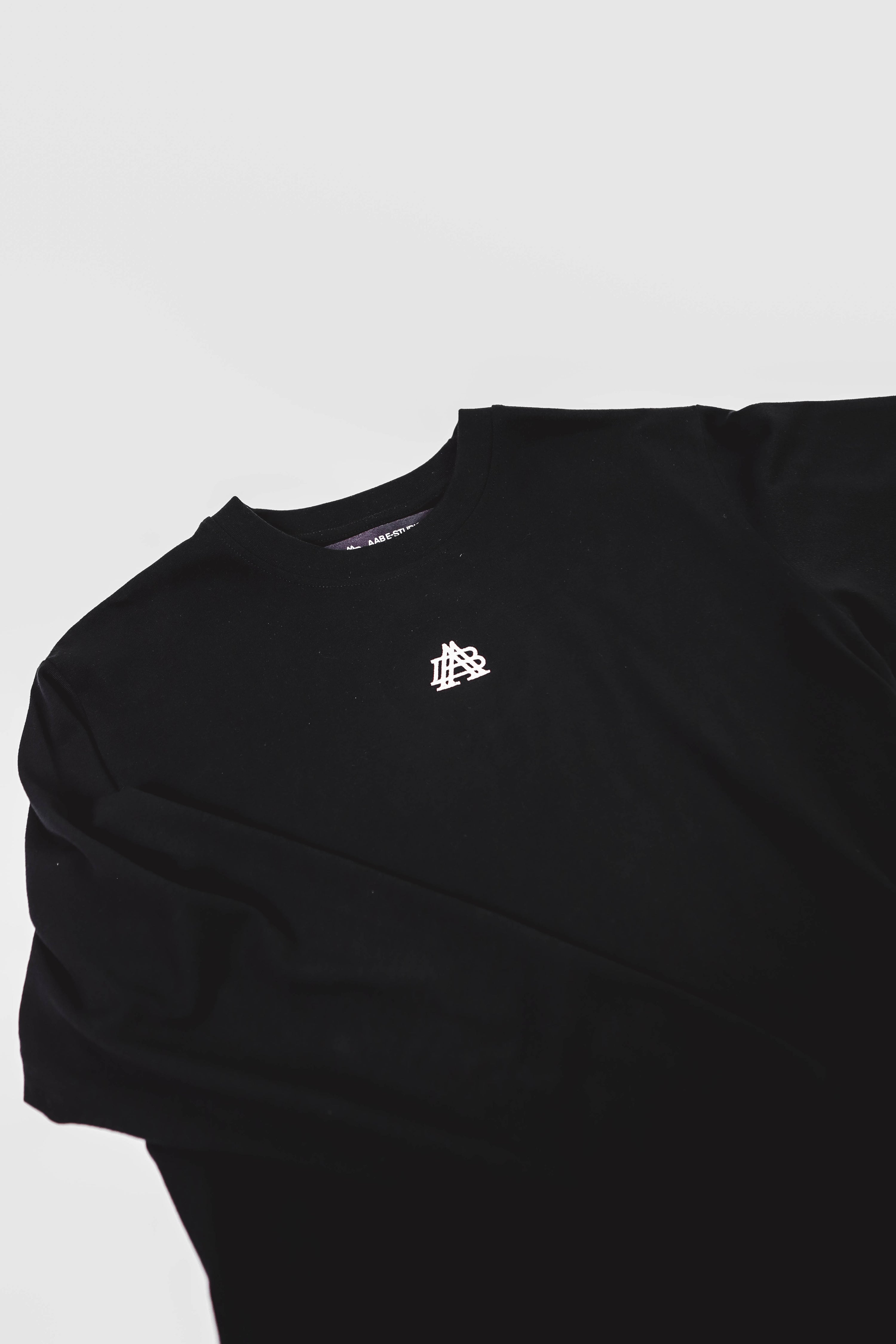 "A-TEMPORAL" LONG SLEEVE BLACK T-SHIRT