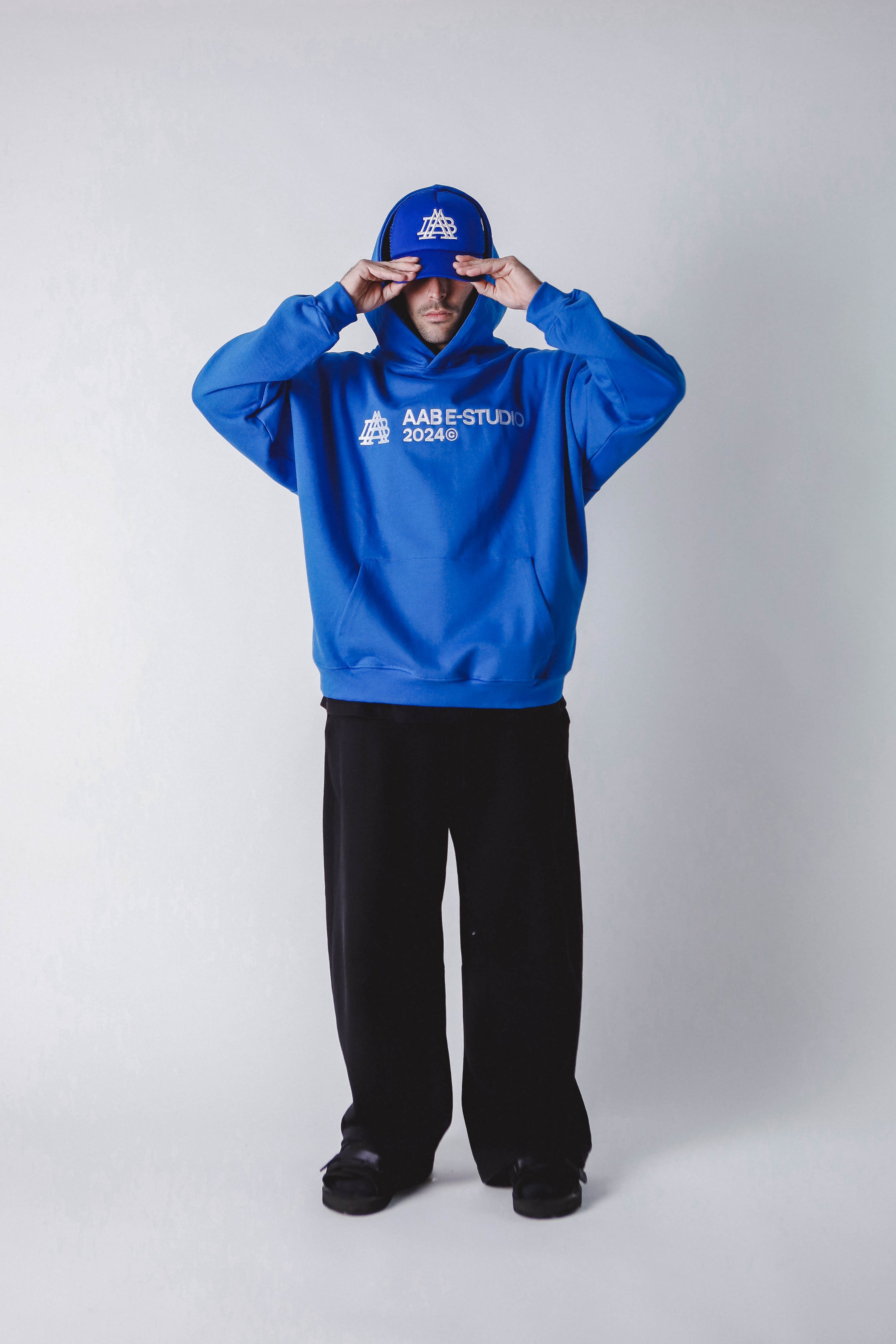 "A-TEMPORAL" ROYAL BLUE HOODIE